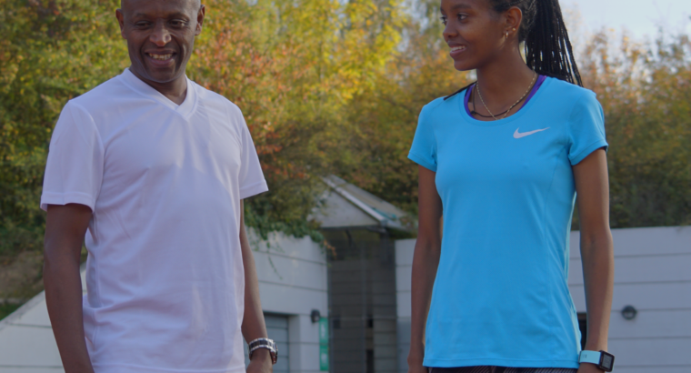 Course à pieds avec la famille ETICHA BEKELE