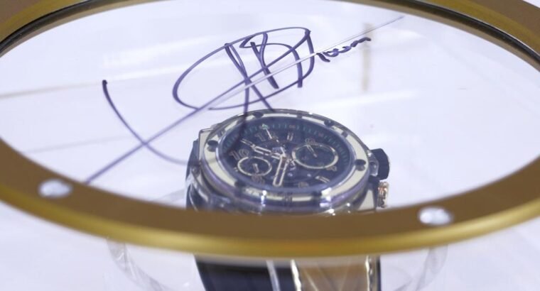 Montre Hublot + chaussures dédicacées d’Usain Bolt